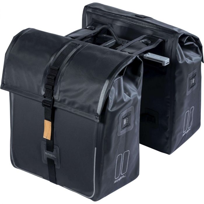 Basil fahrradtasche dubbel urban dry schwarz MIK 50L