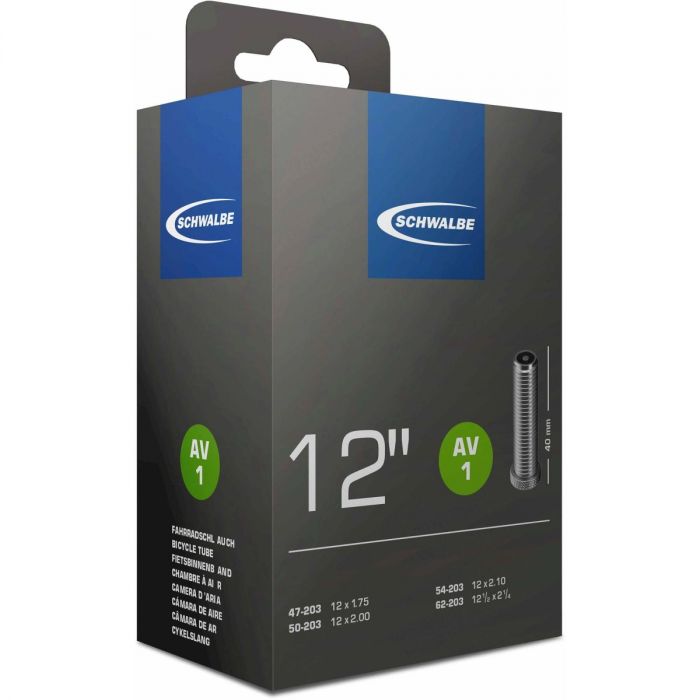 Schwalbe Schlauch AV1 12 x 1.75 - 12 1/2 x 2 1/4 av 40mm