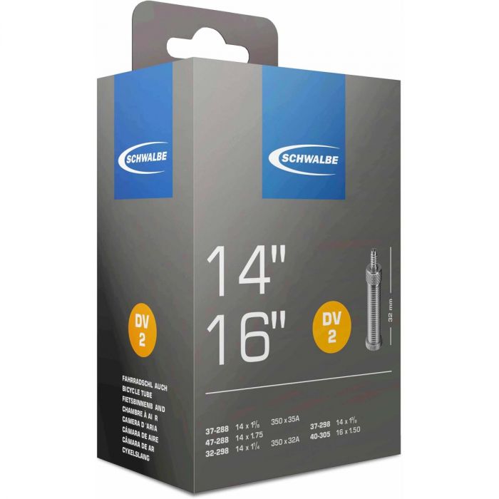 Schwalbe Schlauch DV2 14 x 1 1/4 - 16 x 1.50 hv 32mm