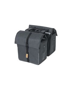 Basil Urban Dry MIK Doppel tasche - 50 liter charcoal mêlée