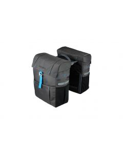 Gazelle Dubbele tas MIK-antraciet blue