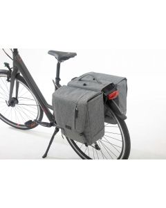 New Looxs Nova Dubbele fietstas afneembaar-Grijs