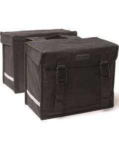 New Looxs Fahrradtasche doppelt 31 Leinwand schwarz 66L